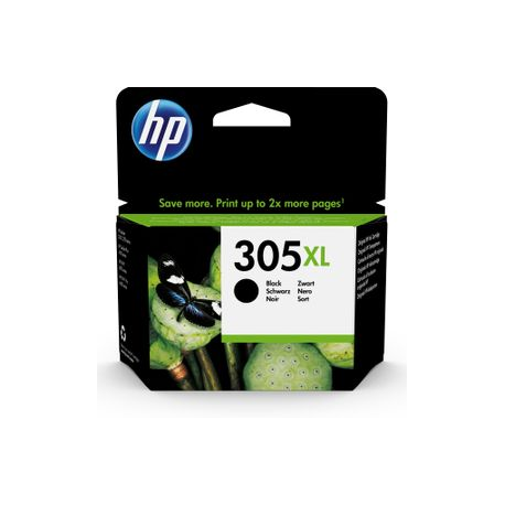 HP 305XL - 4 ml - High Yield - pigmented black - original - ink cartridge - for Deskjet 23XX, 27XX, 41XX; DeskJet Plus 41XX; Envy 60XX, 64XX; ENVY Pro 64XX - 0