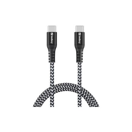 Sandberg Survivor - USB cable - USB-C (M) to USB-C (M) - 1 m - 0