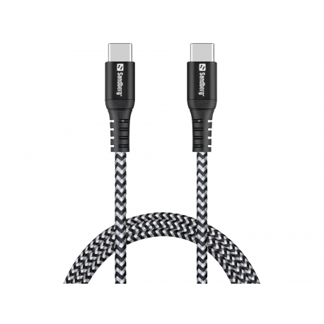 Sandberg Survivor - USB cable - USB-C (M) to USB-C (M) - 1 m - 6
