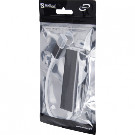 Sandberg Saver - Hub - 4 x SuperSpeed USB 3.0 - desktop - 2