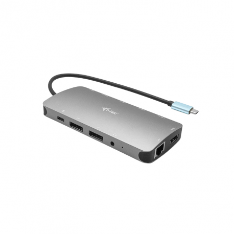 i-Tec USB-C Metal Nano 3x Display Docking Station + Power Delivery 100 W - Docking station - USB-C / Thunderbolt 3 - HDMI, 2 x DP - GigE - 7