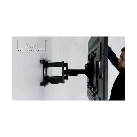 Multibrackets M Universal Flexarm Pro Super Duty - Mounting kit (wall mount with dual hinged arms) - for flat panel - black - screen size: 55"-110" - wall-mountable - 8