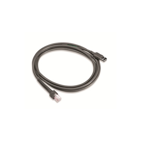 Zebra - Data cable - RJ-50 (M) to USB (M) - 2.1 m - for Zebra DS2208, DS2278, DS8108, DS8108-DL, DS8108-HC, DS8108-SR, DS8178, DS8178-HC - 0
