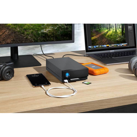 LaCie 1big Dock STHS8000800 - Hard drive array - 8 TB - 1 bays (SATA-600) - HDD 8 TB x 1 - USB 3.1, Thunderbolt 3 (external) - with 5 years Rescue Data Recovery Service Plan - 11