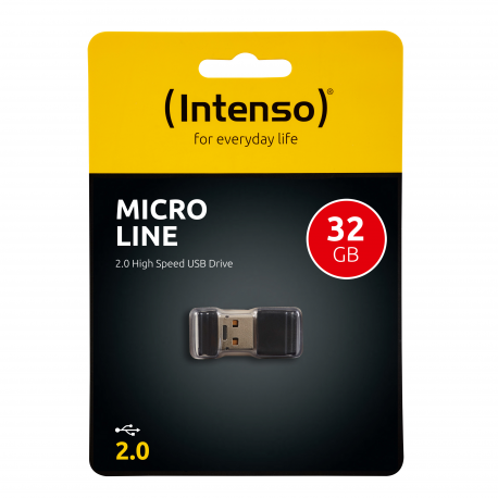 Intenso Micro Line - USB flash drive - 32 GB - USB 2.0 - black - 3