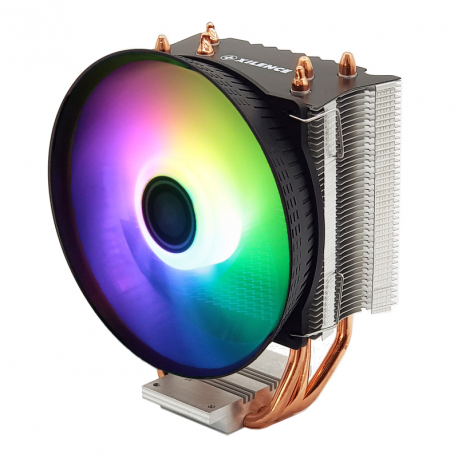 Xilence Performance C Series M403PRO.ARGB - Processor cooler - (for: LGA1156, AM2, AM2+, AM3, LGA1155, AM3+, LGA2011, FM1, FM2, LGA1150, FM2+, LGA1151, AM4, LGA2066, LGA1200) - aluminium - 120 mm - 1