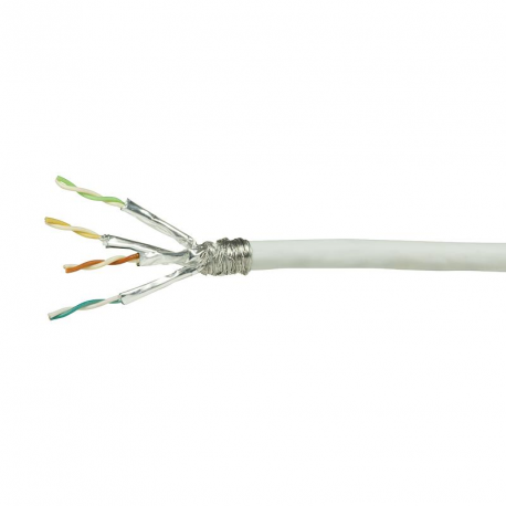 LogiLink Home - Bulk cable - 50 m - SFTP, PiMF - CAT 7 - IEEE 802.3 - halogen-free - white - 1