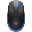 Logitech M190 - Mouse - optical - 3 buttons - wireless - USB wireless receiver - blue