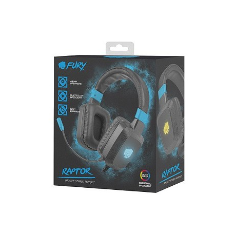 FURY Raptor - Headset - full size - wired - 3.5 mm jack - 2