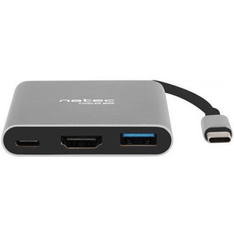 Natec Fowler Mini - Docking station - USB-C - HDMI - 1