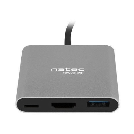 Natec Fowler Mini - Docking station - USB-C - HDMI - 3