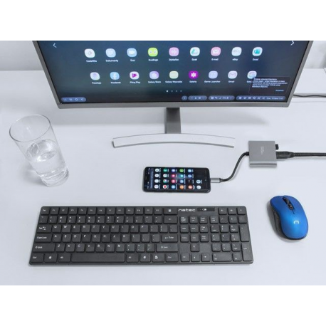 Natec Fowler Mini - Docking station - USB-C - HDMI - 8