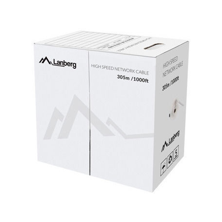 Lanberg - Bulk cable - 305 m - UTP - CAT 5e - solid - yellow - 0