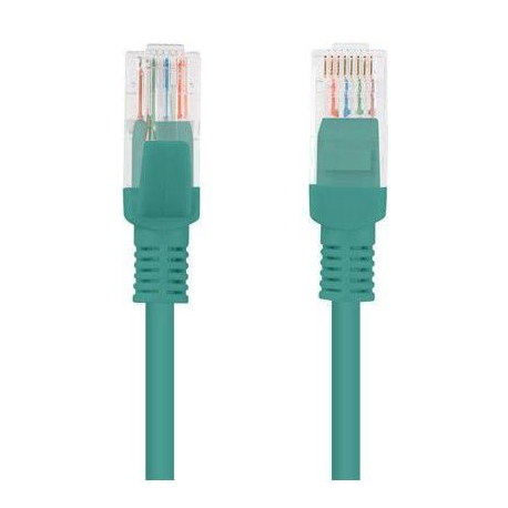 Lanberg - Patch cable - RJ-45 (M) to RJ-45 (M) - 25 cm - UTP - CAT 6 - molded, snagless, stranded - black, RAL 9004 - 0