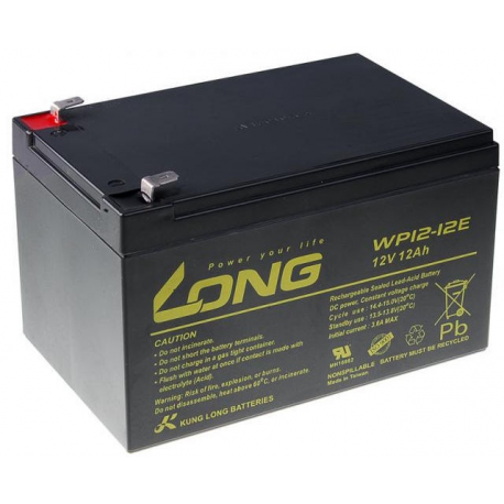 LONG 12V 12AH LEAD-ACID BATTERY F2 (WP12-12A) - 0