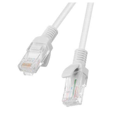 Lanberg - Patch cable - RJ-45 (M) to RJ-45 (M) - 20 m - UTP - CAT 5e - molded, snagless, stranded - grey, RAL 7035 - 1