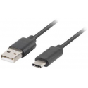 Lanberg - USB cable - USB (M) to USB-C (M) - USB 2.0 - 1 m - black