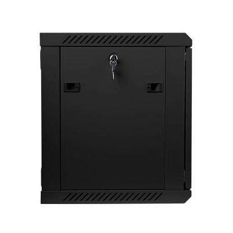 Lanberg - Rack cabinet - wall mountable - black, RAL 9004 - 9U - 19" - 3