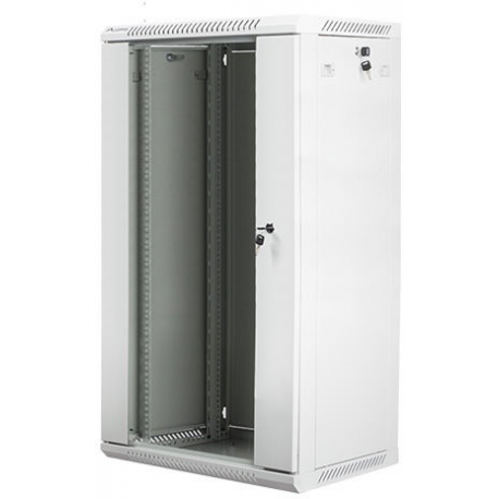 Lanberg - Rack cabinet - wall mountable - grey, RAL 7035 - 22U - 19" - 1