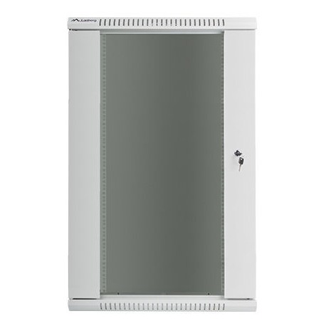 Lanberg - Rack cabinet - wall mountable - grey, RAL 7035 - 22U - 19" - 2