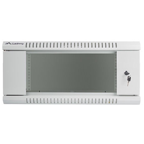 Lanberg - Rack cabinet - wall mountable - grey, RAL 7035 - 4U - 19" - 1