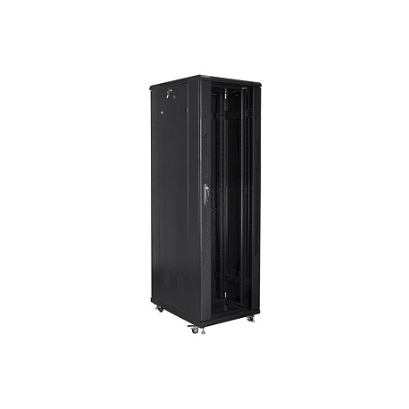 Lanberg - Rack cabinet - black, RAL 9004 - 42U - 19" - 3