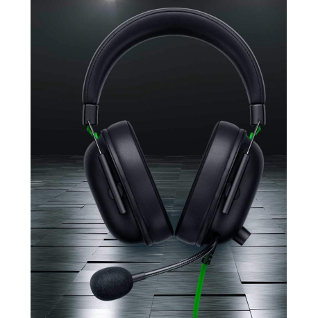 Razer BlackShark V2 X - Headset - 7.1 channel - full size - wired - 3.5 mm jack - noise isolating - 3