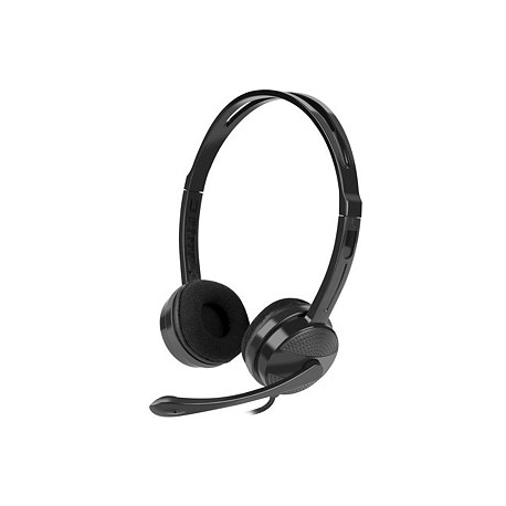 Natec Canary Go - Headset - on-ear - wired - 3.5 mm jack - black - 1