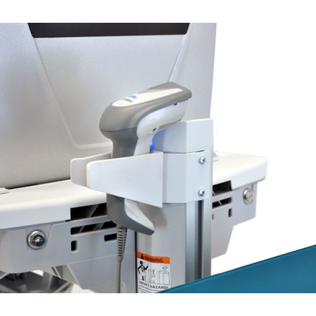 Ergotron StyleView - Cart - for LCD display  /  PC equipment - medical - aluminium, zinc-plated steel, high-grade plastic - grey, white, polished aluminium - screen size: up to 24" - output: AC 230 V - 40 Ah - lithium - TAA Compliant - 2