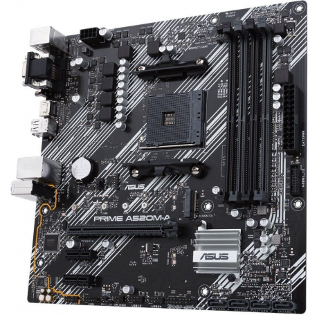 MSI A520M-A PRO - Motherboard - micro ATX - Socket AM4 - AMD A520 Chipset - USB 3.2 Gen 1 - Gigabit LAN - onboard graphics (CPU required) - HD Audio (8-channel) - 1