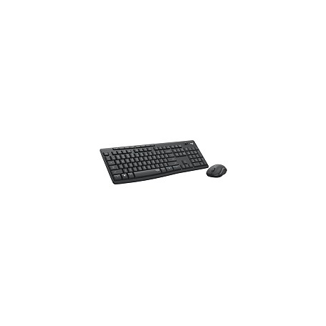 Logitech MK295 Silent - Keyboard and mouse set - wireless - 2.4 GHz - US International - graphite - 0