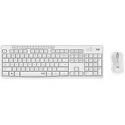 Logitech MK295 Silent - Keyboard and mouse set - wireless - 2.4 GHz - Pan Nordic - off white