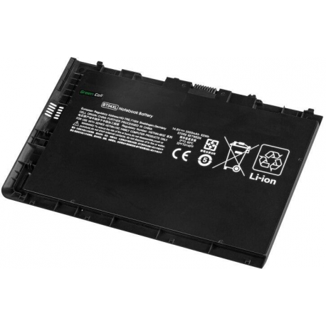 Green Cell - Laptop battery (equivalent to: HP BT04XL, HP BA06XL) - lithium polymer - 6-cell - 3500 mAh - black - for HP EliteBook Folio 9470m, 9480m - 2