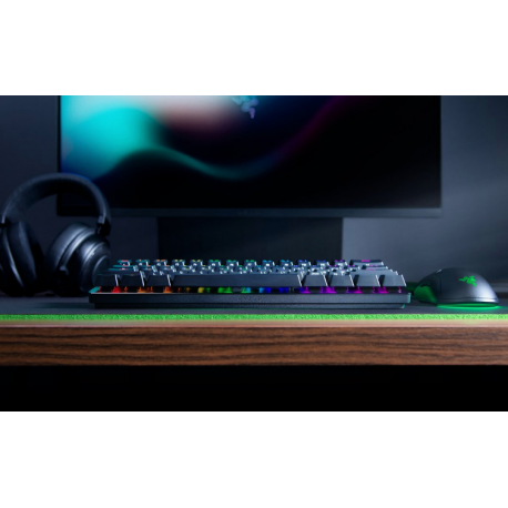 Razer Huntsman Mini - Keyboard - backlit - USB - US - key switch: Razer Linear Optical - black - 4