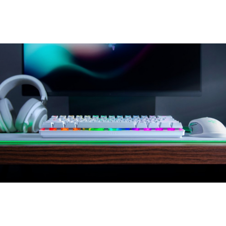 Razer Huntsman Mini - Keyboard - backlit - USB - US - key switch: Razer Linear Optical - mercury - 3