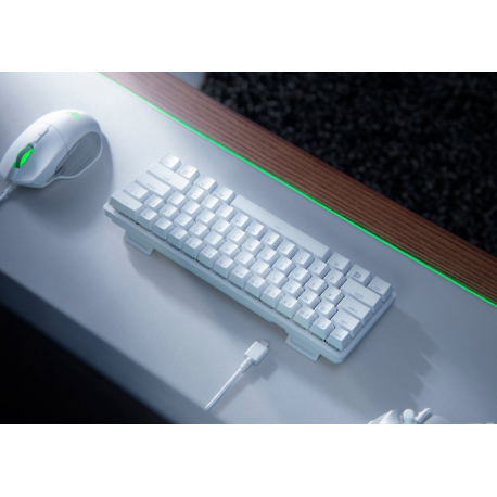 Razer Huntsman Mini - Keyboard - backlit - USB - US - key switch: Razer Linear Optical - mercury - 4