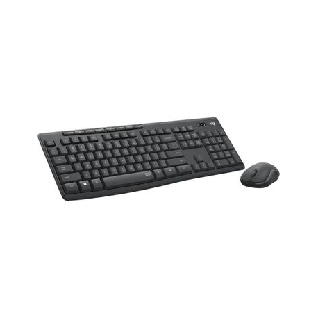 Logitech MK295 Silent - Keyboard and mouse set - wireless - 2.4 GHz - Pan Nordic - graphite - 2