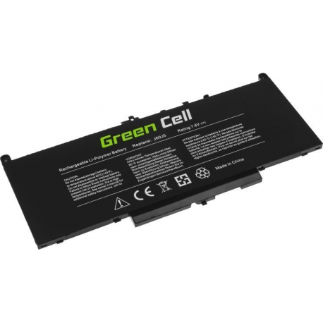 Green Cell - Laptop battery (equivalent to: Dell J60J5) - lithium polymer - 4-cell - 5800 mAh - black - for Dell Latitude E7270, E7470 - 2