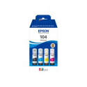 Epson EcoTank 104 - 4-pack - black, yellow, cyan, magenta - original - ink refill - for EcoTank ET-1810, 2715, 2721, 2810, 2811, 2812, 2814, 2815, 2820, 2821, 2825, 2826, 4800