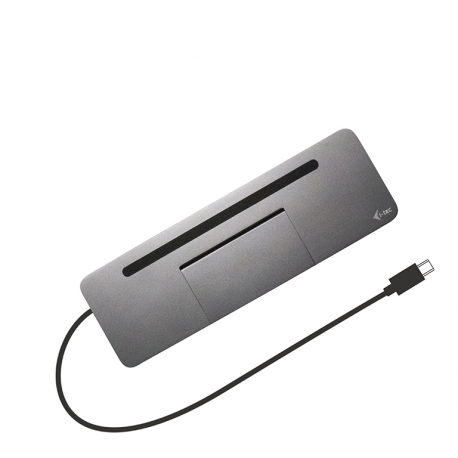 i-Tec USB-C Metal Ergonomic 4K 3x Display Docking Station + Power Delivery - Docking station - USB-C / Thunderbolt 3 - VGA, HDMI, DP - GigE - 3
