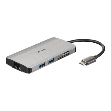 D-Link DUB-M810 - Docking station - USB-C  /  Thunderbolt 3 - HDMI - GigE - 9