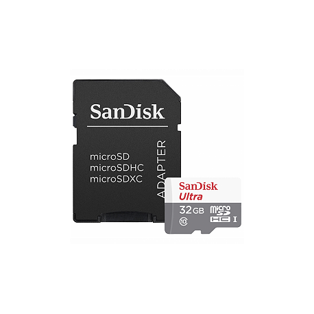 SanDisk Ultra - Flash memory card (microSDHC to SD adapter included) - 32 GB - Class 10 - microSDHC UHS-I - 0