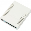 MikroTik RB260GS - Switch - Managed - 1 x 10 / 100 / 1000 (PoE) + 4 x 10 / 100 / 1000 + 1 x SFP - desktop