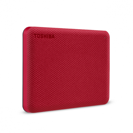 Toshiba Canvio Advance - Hard drive - 4 TB - external (portable) - 2.5" - USB 3.2 Gen 1 - red - 3