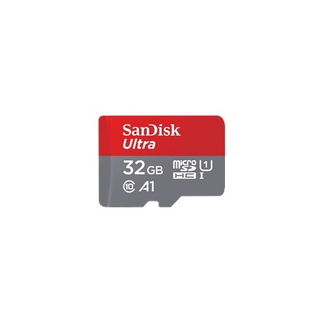 SanDisk Ultra - Flash memory card (microSDHC to SD adapter included) - 32 GB - A1 / UHS-I U1 / Class10 - microSDHC UHS-I - 0