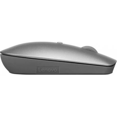 Lenovo 600 Silent - Mouse - right and left-handed - blue optical - 3 buttons - wireless - Bluetooth 5.0 - iron grey - retail - for ThinkCentre M80t Gen 3; ThinkCentre neo 50; ThinkPad T14s Gen 3; V50t Gen 2-13 - 3