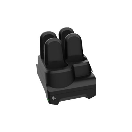 Zebra 4-Slot Device ShareCradle - Bar code scanner charging stand - output connectors: 4 - midnight black - for Zebra CS60, CS6080, CS60-HC - 0