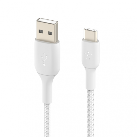 Belkin BOOST CHARGE - USB cable - USB-C (M) to USB (M) - 2 m - white - 2