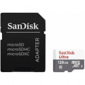 SanDisk Ultra - Flash memory card (microSDXC to SD adapter included) - 128 GB - UHS-I / Class10 - microSDXC UHS-I