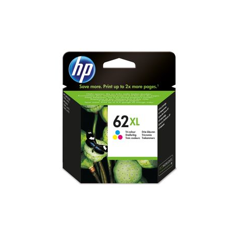 HP 62XL - High Yield - colour (cyan, magenta, yellow) - original - ink cartridge - for Envy 55XX, 56XX, 76XX; Officejet 200, 250, 252, 57XX, 8040 - 1